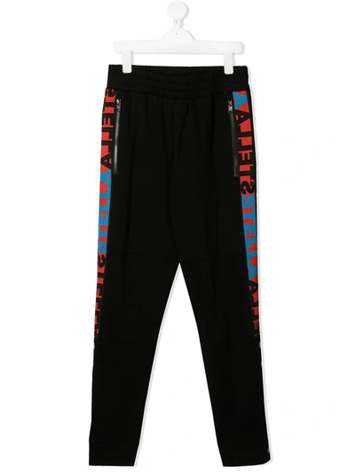 Stella Mccartney Teen Jogginghose Aus Bio-baumwolle In Black