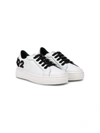 DSQUARED2 LACE-UP LEATHER SNEAKERS