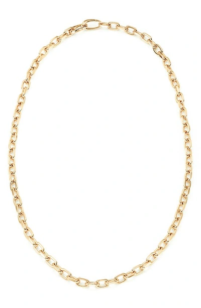Monica Vinader Gold Plated Vermeil Silver Alta Capture Mini Link Necklace