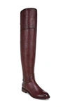 Franco Sarto Haleen Over The Knee Boot In Burgundy Leather