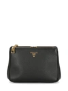 PRADA LEATHER CLUTCH BAG,442A85A8-4B37-B26F-4F63-76274B09174D