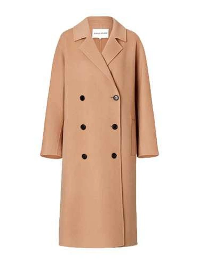 Stand Studio Stand Double Breasted Mikaela Coat - Camel In Brown