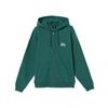 STUSSY BASIC STUSSY ZIP HOOD (DARK GREEN),94CD9706-BE6F-BC7D-1CCC-77E3BA46F906