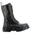 NEW ROCK BLACK LEATHER ANKLE BOOTS,C0447F57-7204-C840-6444-735CC8916953