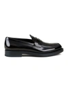 TOD'S BLACK LEATHER LOAFERS,C64461E1-01F4-F834-6470-D5809A87A6B5