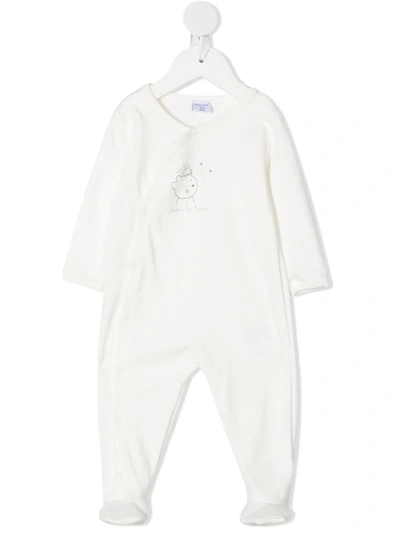 Absorba Babies' Graphic-print Cotton Pajamas In White