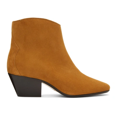 Isabel Marant Dacken Suede Ankle Boots In Brown