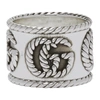 GUCCI SILVER DOUBLE G RING