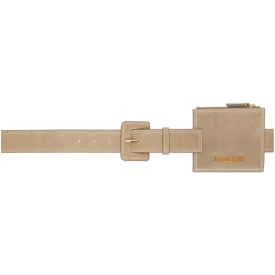 Jacquemus 驼色 La Ceinture Porte Monnaie 腰带 In Beige