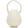 SIMONE ROCHA OFF-WHITE MINI HANDHELD EGG BAG