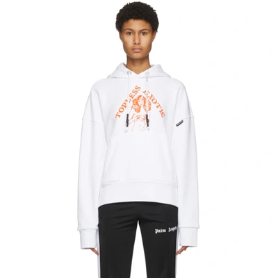 Palm Angels White Hidden Woman Hoodie