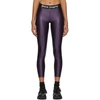 PALM ANGELS PURPLE LOGO LEGGINGS