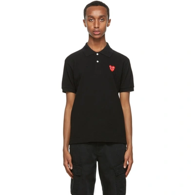 Comme Des Garçons Play Comme Des Garcons Play Black Heart Patch Polo