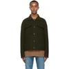 ACNE STUDIOS GREEN WOOL TWILL JACKET