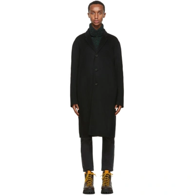 Acne Studios Double-faced Single-breasted Coat In Double-faced Wool Coat