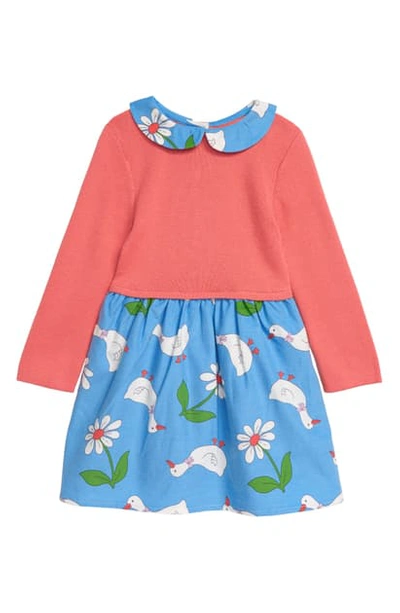 Mini Boden Collar Dress In Baby Blue Daisy Duck | ModeSens