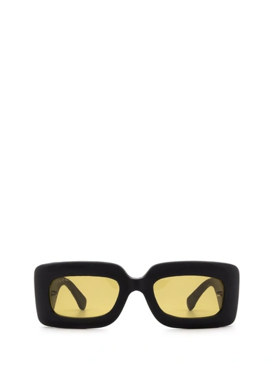 Gucci Eyewear Rectangular Frame Sunglasses In Black