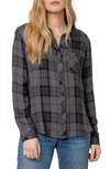 Rails Hunter Plaid Button-down Shirt In Charcoal Jet