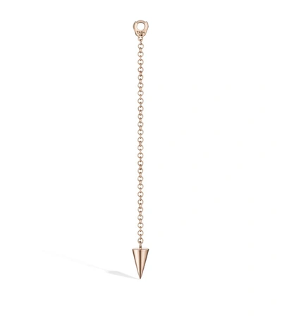 Maria Tash Long Pendulum Charm With Short In Rose Gold