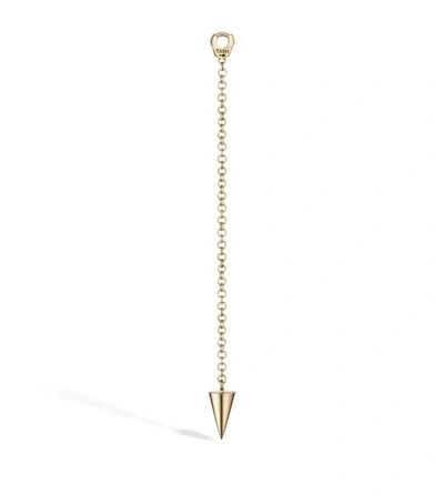 Maria Tash Long Pendulum Short Spike Charm In Gold