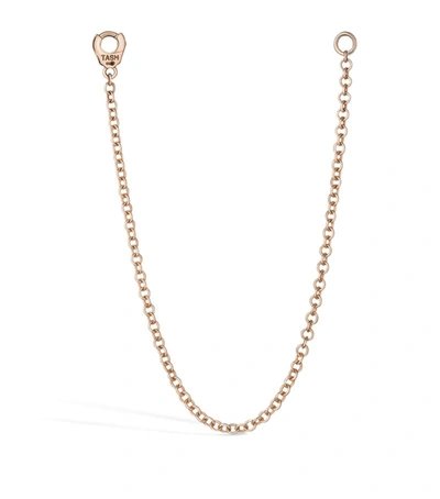 Maria Tash Long Single Chain Connecting C In Rose Gold