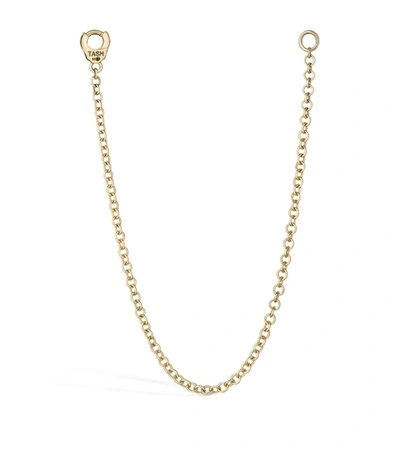 Maria Tash 14ct Long Single Chain Connecting Charm In Rose Gold