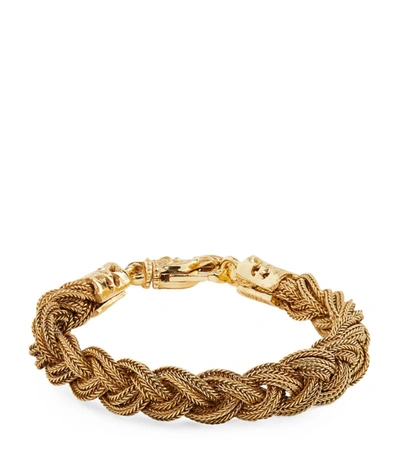 Emanuele Bicocchi Rose Gold 6-thread Braided Bracelet