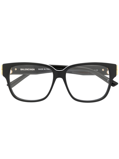 Balenciaga Bb Square Glasses In Black