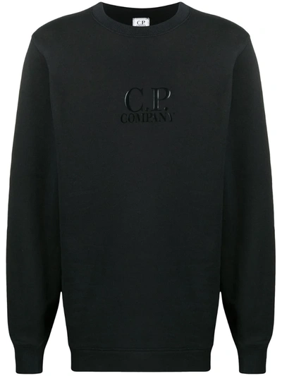 C.p. Company Logo Sweatshirt In Black