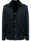 GIORGIO ARMANI SHEARLING-LINED SINGLE-BREASTED JACKET