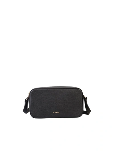 Furla Block Shoulder Bag In Black