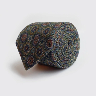 Ledbury Men's Moss Defoors Print Tie In Multicolor