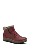 Spring Step Cleora Water Resistant Bootie In Bordeaux Synthetic