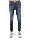 Dondup Organic Cotton-blend Distressed Jeans In Blue