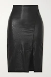 COMMANDO FAUX STRETCH-LEATHER SKIRT
