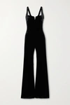 Galvan Signature Corset Jumpsuit In Black