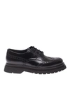 PRADA BROGUE DERBY SHOES IN BLACK