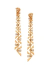 Etho Maria Pena 18k Rose Gold & Brown Diamond Linear Earrings