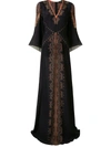 Etro Paisley Print Maxi Dress In Black