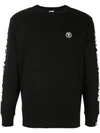 AAPE BY A BATHING APE LOGO PRINT LONG-SLEEVED TOP