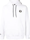 AAPE BY A BATHING APE EMBROIDERED LOGO PATCH HOODIE