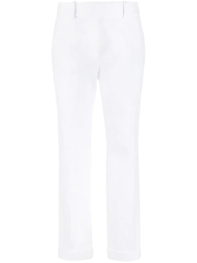 Haider Ackermann Mid-rise Straight-leg Trousers In White