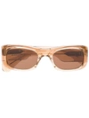 JACQUES MARIE MAGE SQUARE-FRAME TINTED SUNGLASSES
