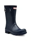 Hunter Original Tall Vulcanised Natural-rubber Wellington Boots In Blue