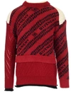 GIVENCHY GIVENCHY CHAIN INTARSIA PATCHWORK KNIT SWEATER