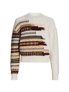 Rag & Bone Annalise Crew Sweater In Ivory Multi