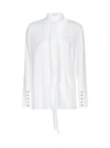 GIVENCHY GIVENCHY CHAIN PUSSYBOW BLOUSE