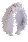 ALICE & BLAIR ALICE & BLAIR SASHA SILK PEARL HEADBAND WHITE,1558699606052