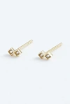 Stephanie Grace Jewellery Duo Studs In Gold