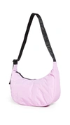 Baggu Medium Nylon Crescent Bag In Peony